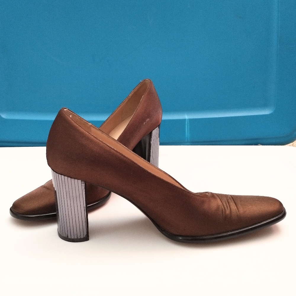 Sesto Meucci: Br Vintage Faceted Mirror Heels 6.5